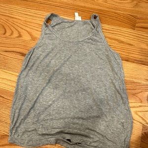 Long grey camisole top